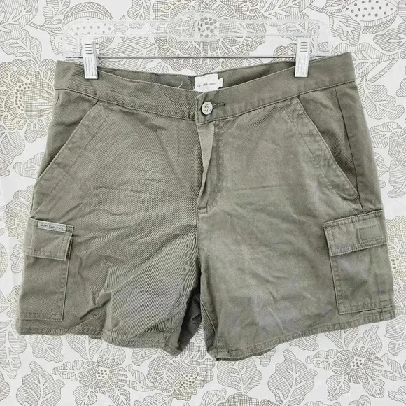 Calvin Klein Chino Cargo Green Shots Women's 8 - Picture 1 of 6